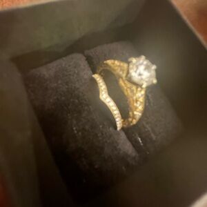 Neil lane engagement ring with a one carot LEO diamond